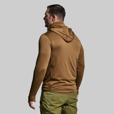 Men's Quiver Half Zip Hoodie (Coyote Brown)