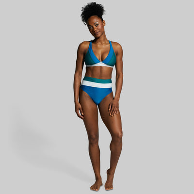 High Tide Bikini Top (Seaport/Emerald)