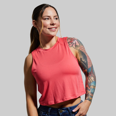 Subtle Flex Tank (Fiery Rose)