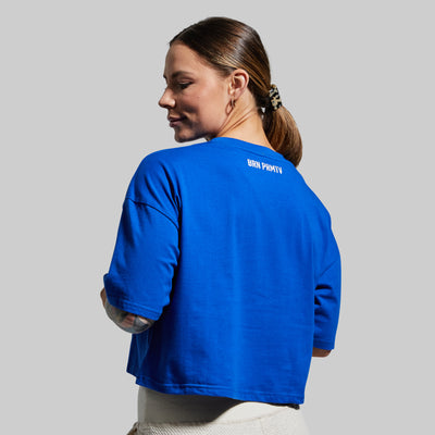 Training Crop Tee (Electric Royal)