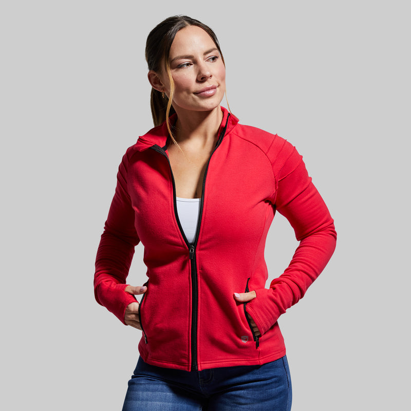 Unmatched Moto Zip Up (Lava)