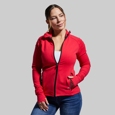 Unmatched Moto Zip Up (Lava)