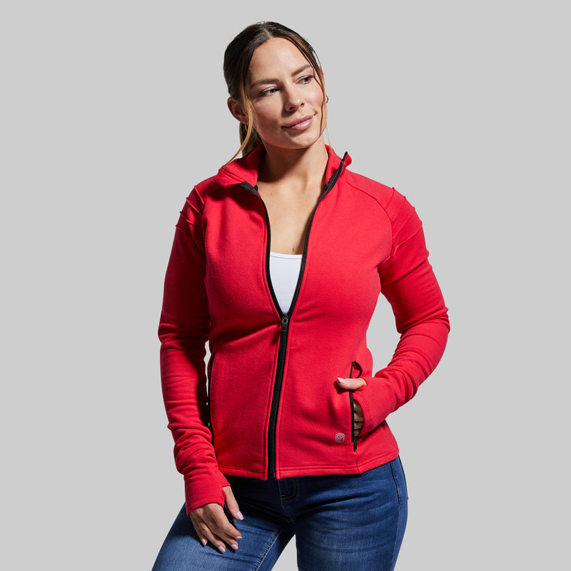 Unmatched Moto Zip Up (Lava)