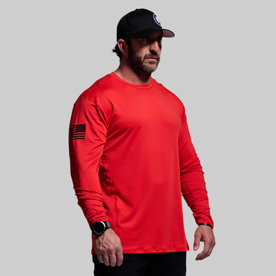 Long Sleeve Range Shirt Flag (Range Master Red)