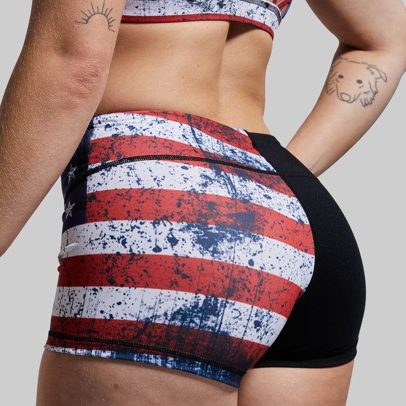 Double Take Booty Short (Patriot)