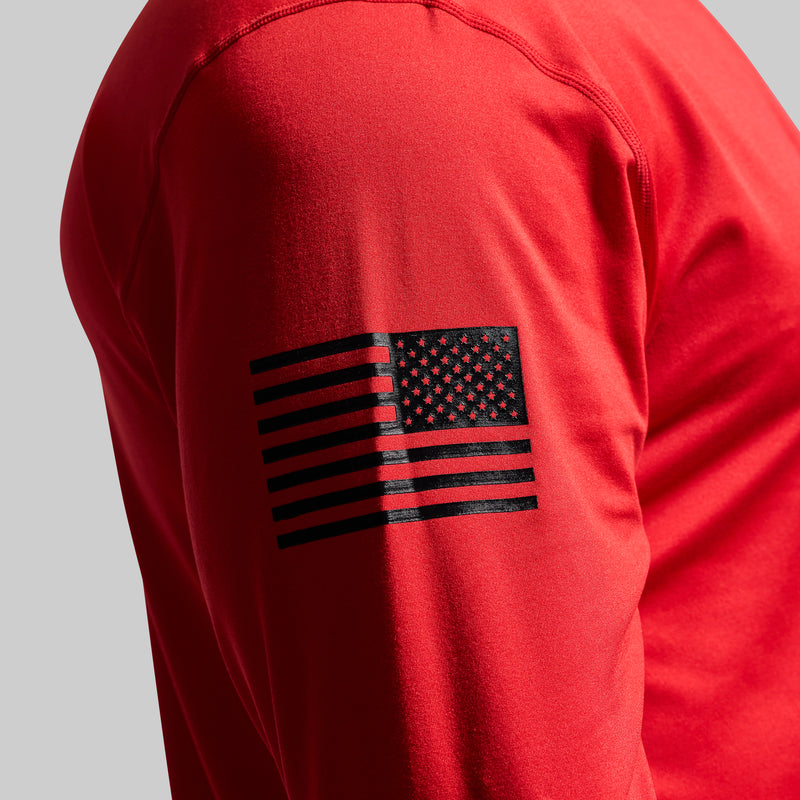 Long Sleeve Range Shirt Flag (Range Master Red)