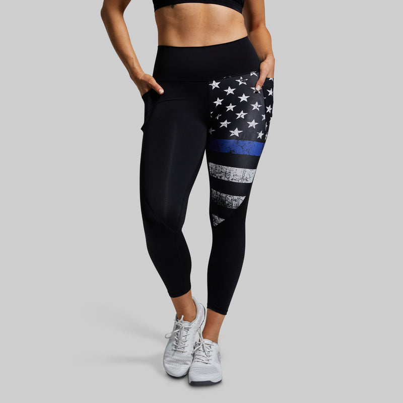 Synergy Legging w/ Pockets (Thin Blue Line)