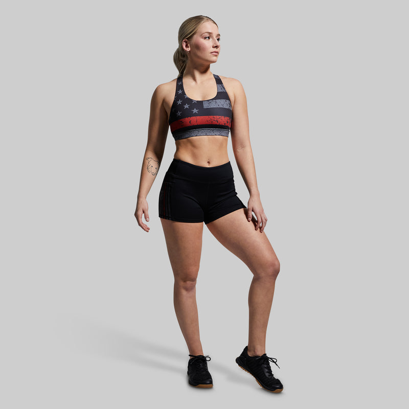 Your Essential Sports Bra (Thin Red Line Gunmetal)