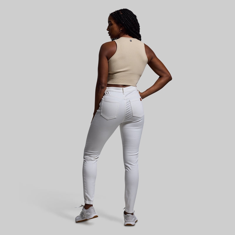 FLEX Stretchy High-Rise Skinny Jean (White)