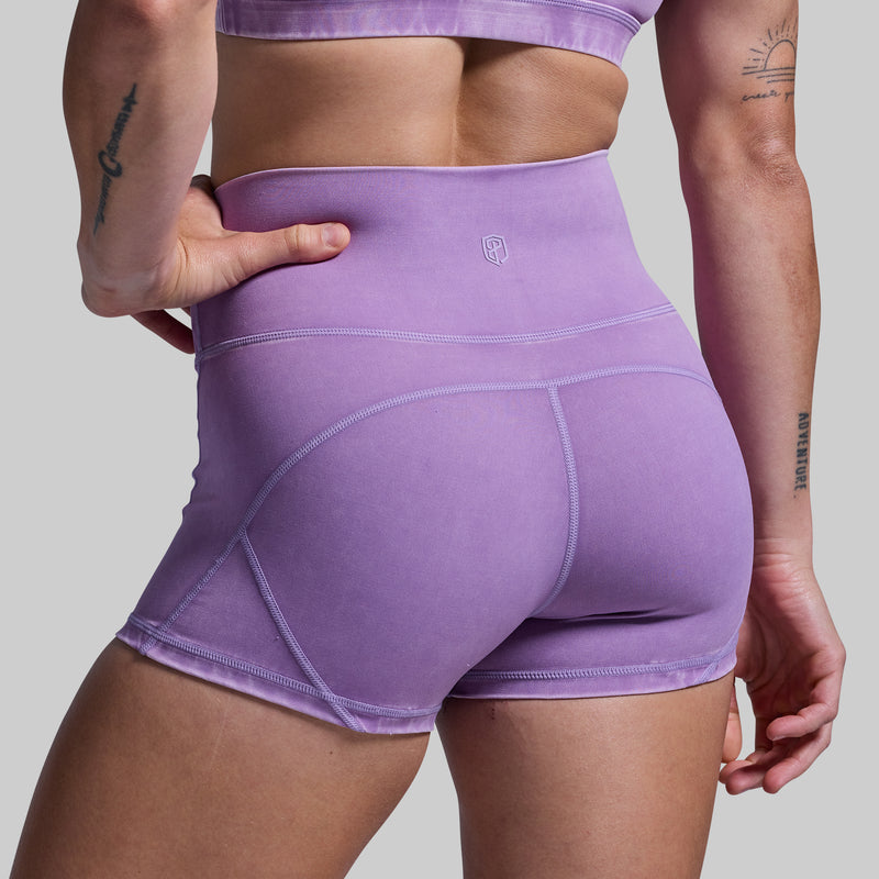 Your Go To Booty Short (Washed Orchid)