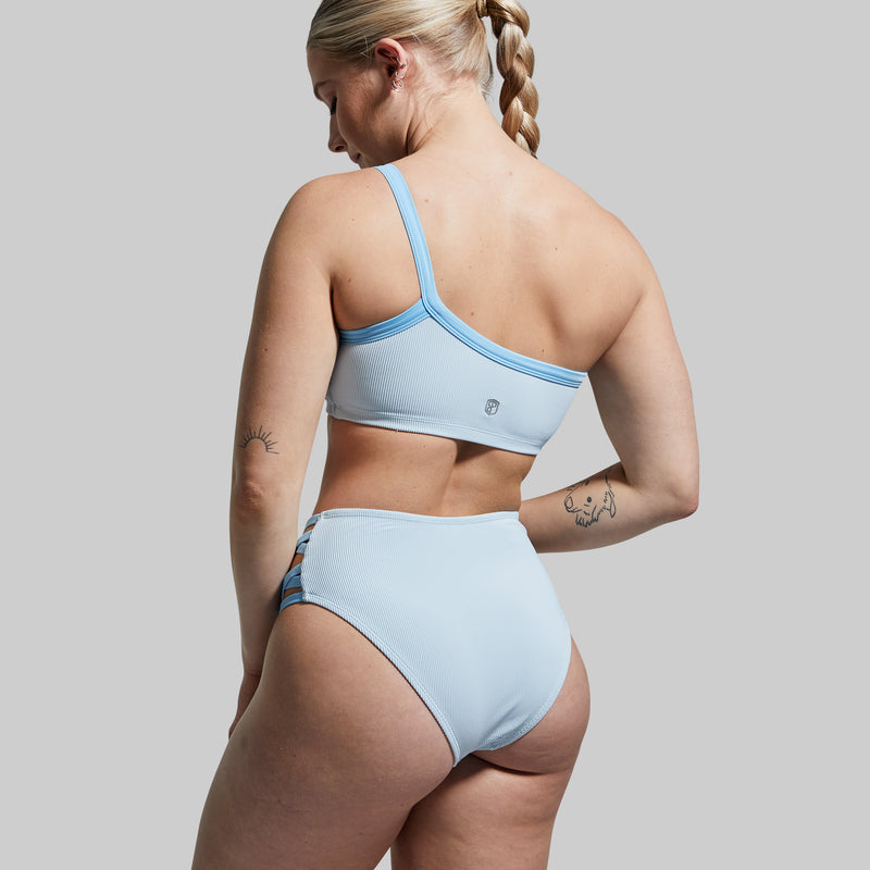 Sandbar Bikini Bottom (Angel Blue Ribbed)