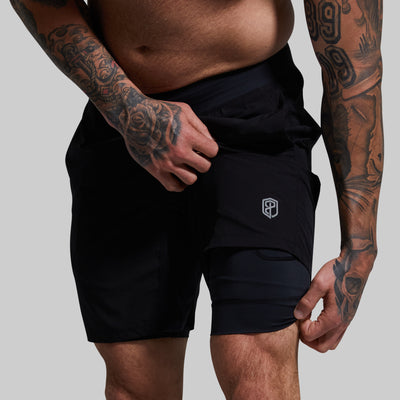 Versatile Short w/ Compression 9" (Black)