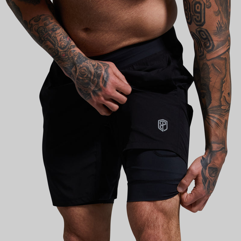 Versatile Short w/ Compression 9" (Black)