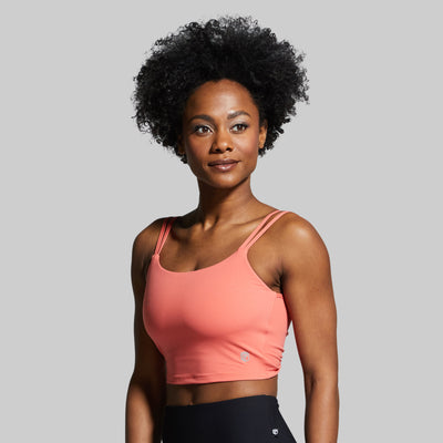 Don't Get It Twisted Sports Bra (Spiced Coral)