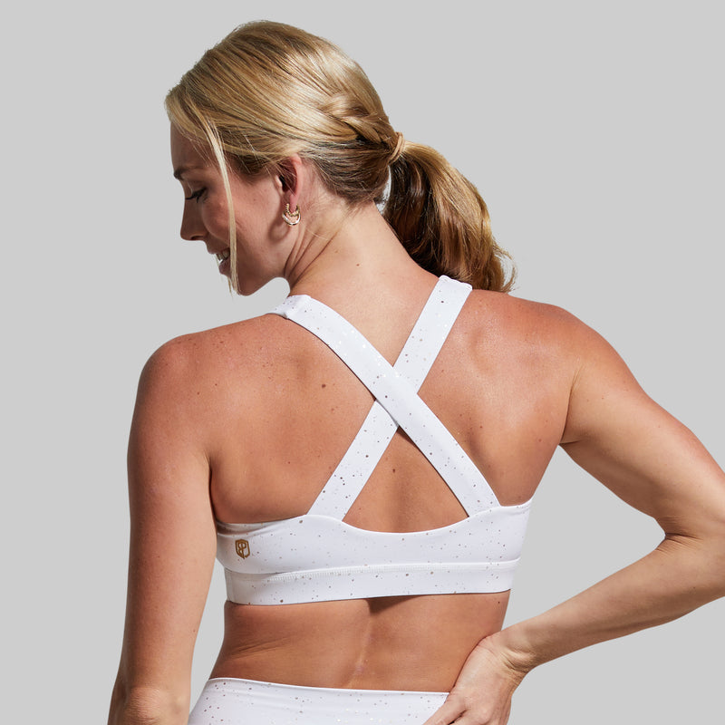 Your Essential Sports Bra (White Gold)