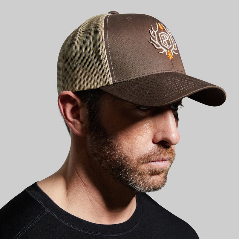 Outdoor Trucker Hat (Brown with Tan Mesh)