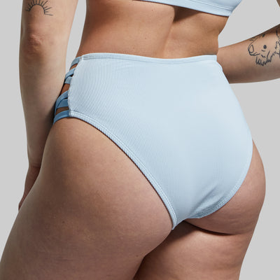 Sandbar Bikini Bottom (Angel Blue Ribbed)