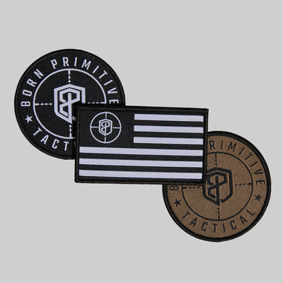 Born Primitive Velcro Flag Patch (Tactical)