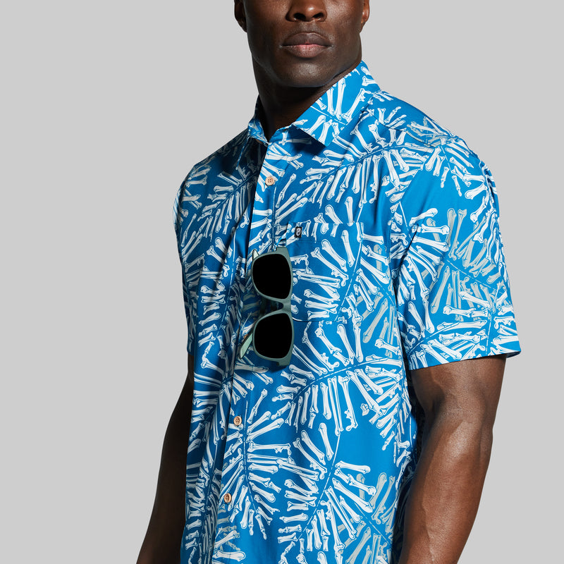 Voyager Button Up (Seaport Bone Palm)